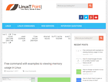 Tablet Screenshot of linuxtpoint.com